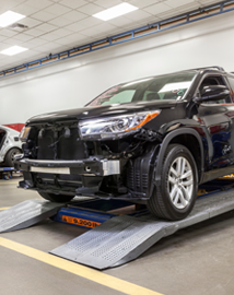 Toyota on vehicle lift | Parkersburg Toyota in Parkersburg WV