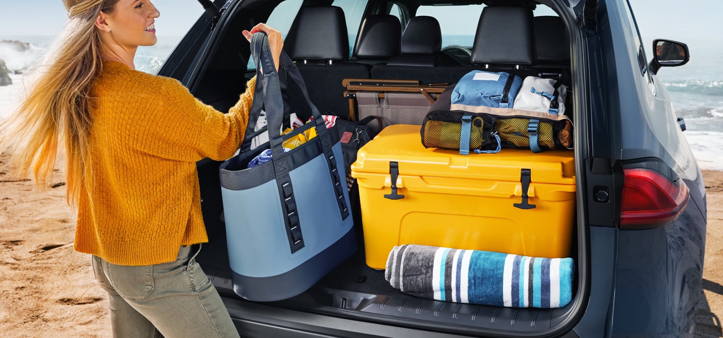 Trunk of new 2026 Toyota Grand Highlander for sale near Waverly, WV