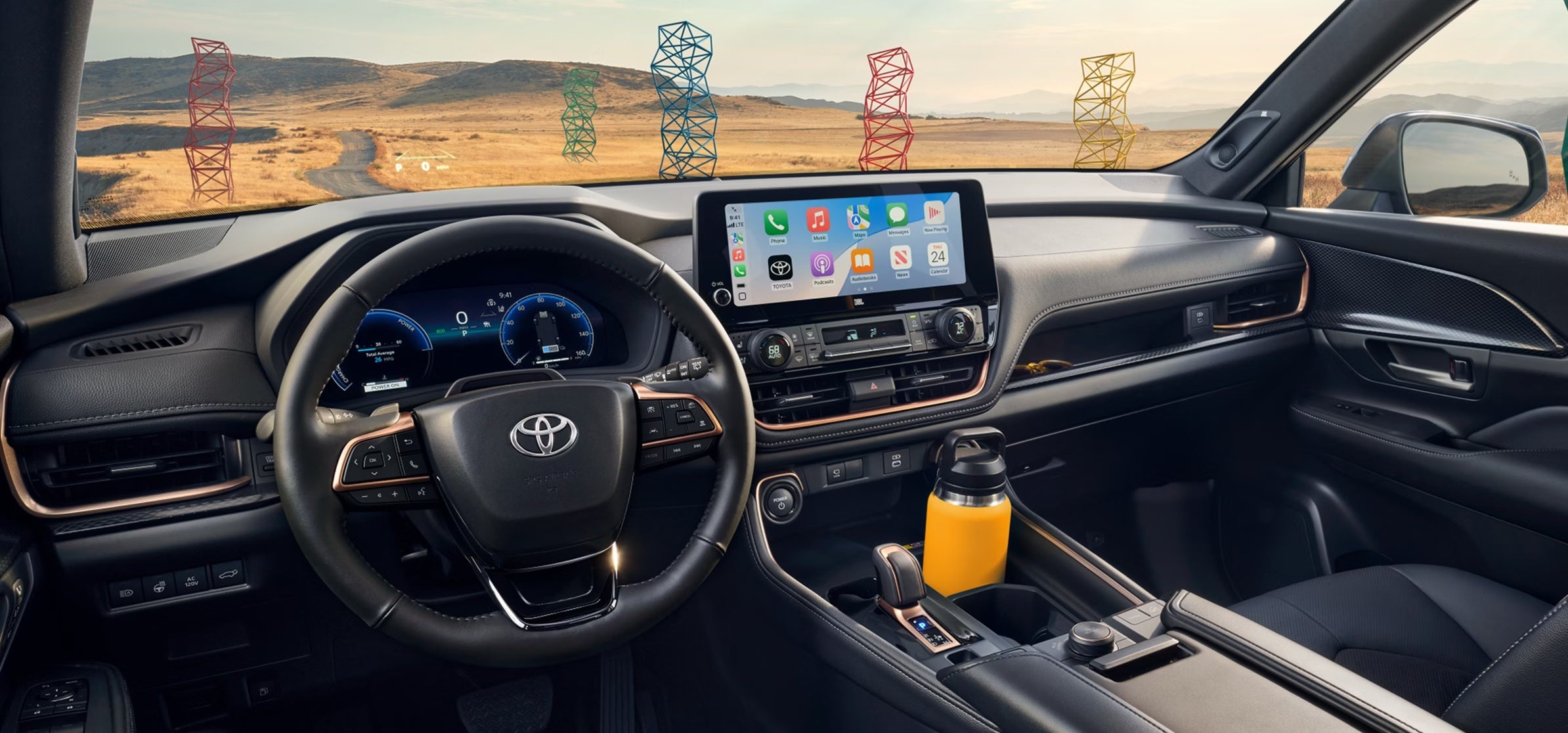 Interior of new 2026 Toyota Grand Highlander for sale near Newport, OH