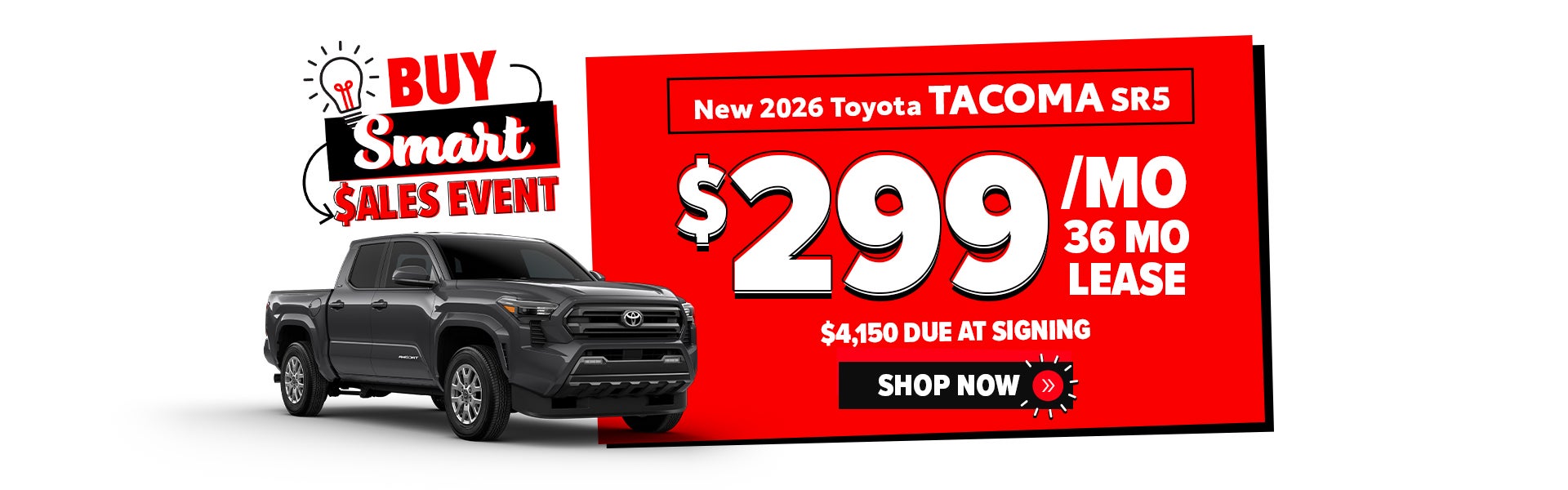 New 2026 Tacoma SR5 offer in Parkersburg, WV