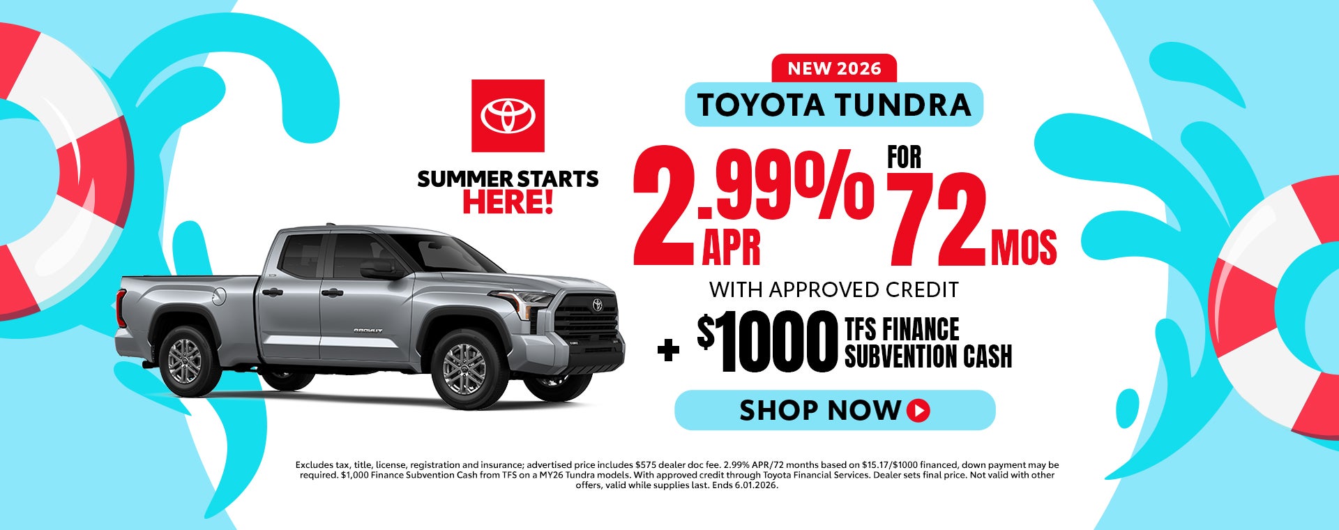 New 2026 Toyota Tundra offer in Parkersburg, WV