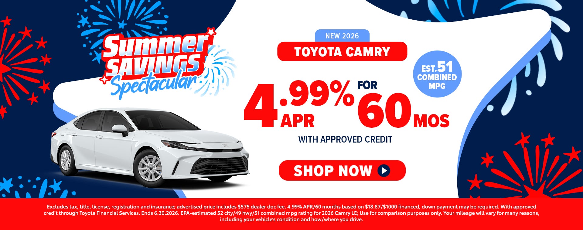 New 2026 Camry offers in Parkersburg, WV