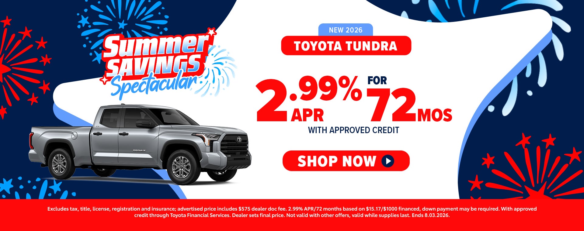 New 2026 Toyota Tundra offer in Parkersburg, WV