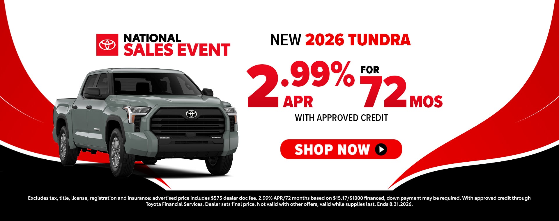 New 2026 Toyota Tundra offers near Athens, OH