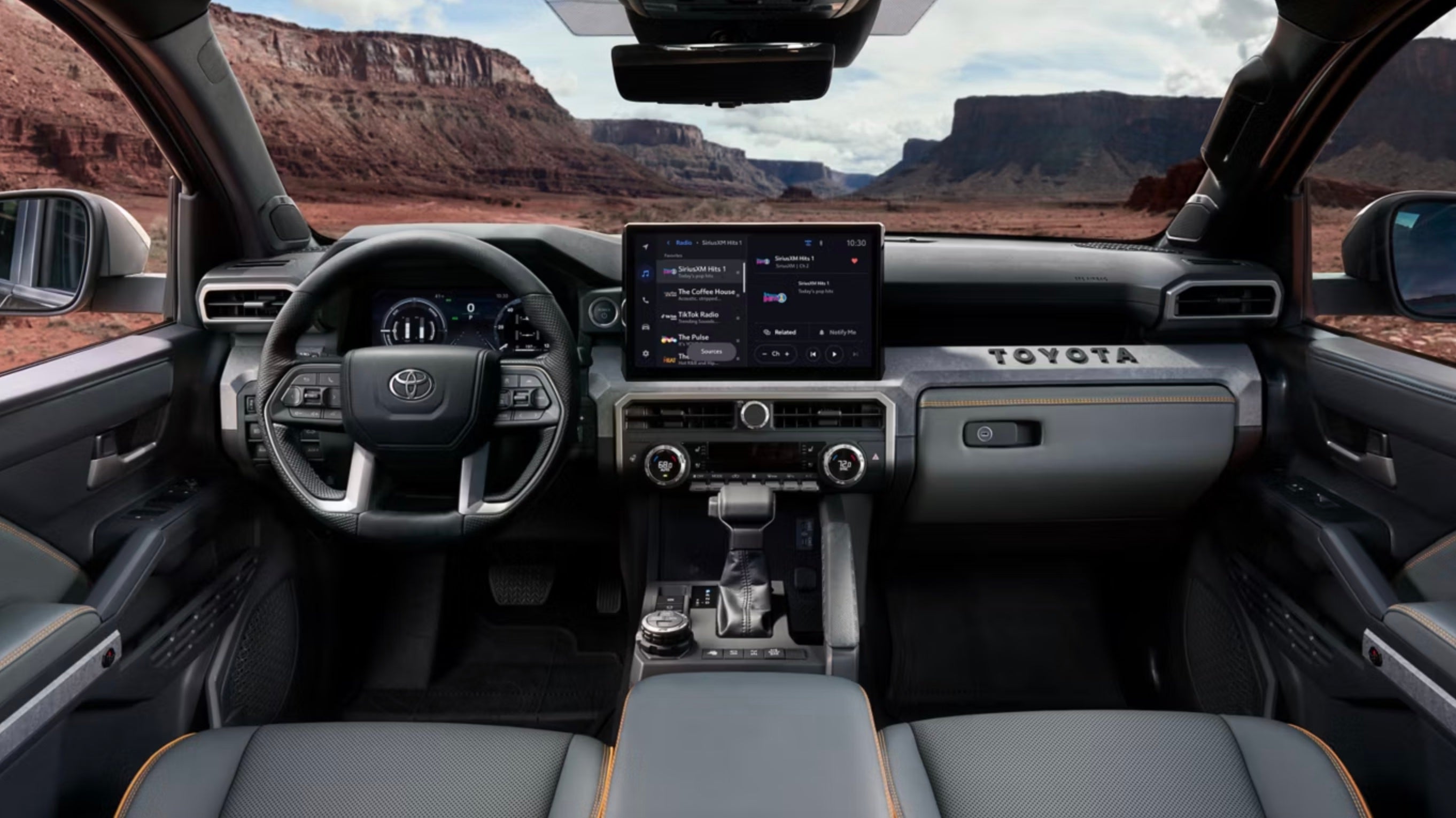 Front interior of 2026 Toyota Tacoma for sale near Newport